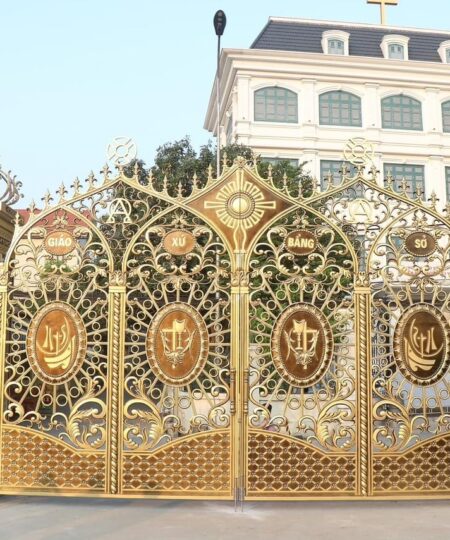 50+ Mẫu Cổng Nhôm đúc đẹp tại Bình Dương 20 Cổng nhôm đúc